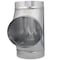 Imperial Mfg Imperial 7 in. X 7 in. X 7 in. Galvanized Steel Furnace Pipe Tee GV0895 - alternate 3